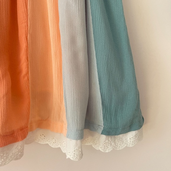 MATILDA JANE EUC Earth Tone Rainbow Light Weight Summer Dress - Picture 2 of 3